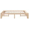 vidaXL Bed Frame Brown 140 x 200 cm Solid Pine Wood