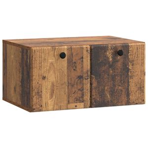 vidaXL Wall-Mounted TV Cabinet Wall-mounted Old Wood 59.5 x 41 x 30 cm