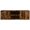 vidaXL TV Cabinet Smoked Oak 120x34x37 cm Engineered Wood