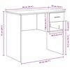 vidaXL Desk with Drawer Artisan oak 90 x 49.5 x 75 cm Engineered wood