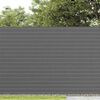 vidaXL Garden Fence Double-Sided Grey 1.8x5 m PVC