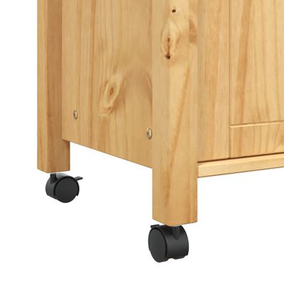 vidaXL Kitchen Trolley MONZA 60x40x90 cm Solid Wood Pine