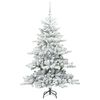 vidaXL Artificial Hinged Christmas Tree with 150 LEDs 150 cm PVC