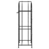 vidaXL Wine Rack for 41 Bottles Black 45x36x120 cm Wrought Iron