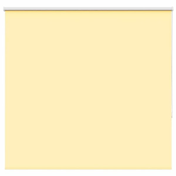 vidaXL Roller Blind Blackout Yellow 150x130 cm Fabric Width 146.6 cm Polyester