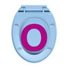vidaXL Soft-Close Toilet Seat Quick Release Blue Oval