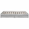 vidaXL Bed Frame with Drawers without Mattress Grey Sonoma 160x200 cm