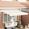 vidaXL Retractable Awning Manual Cream 300 x 200 cm Fabric
