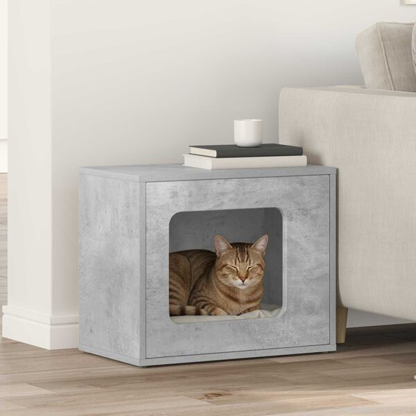 vidaXL Cat House Concerte 51 x 30 x 42.5 cm Engineered Wood