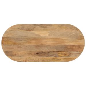 vidaXL Table Top 90x40x3.8 cm Oval Solid Wood Mango