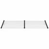 vidaXL Door Canopy Black and Transparent 239x90 cm Polycarbonate
