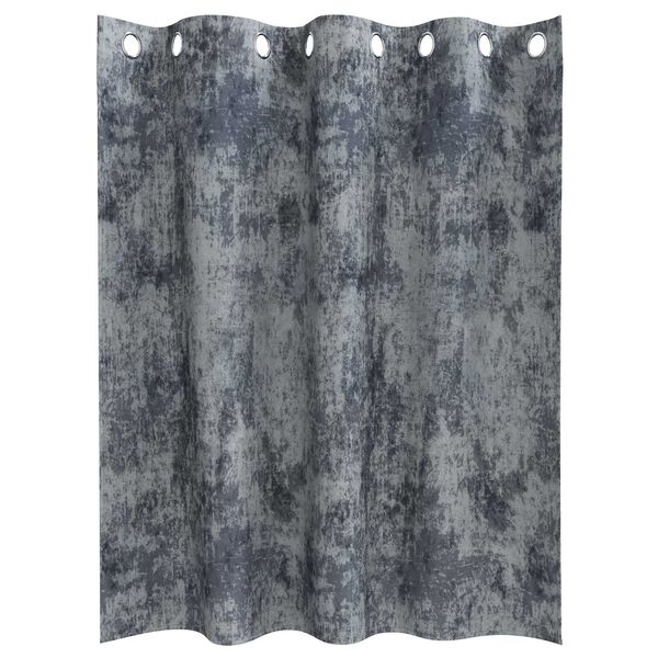 vidaXL Velvet Curtains 2 pcs Silver Grey 140 x 140 cm Velvet