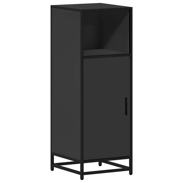 vidaXL Bathroom Cabinet Black 35x37.5x100 cm Engineered Wood