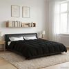 vidaXL Full Year Duvet Quilted Black 240 x 260 cm Microfiber