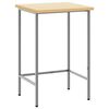 vidaXL Corner Table Grey 55 x 55 x 85 cm Steel and Engineered Wood