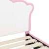 vidaXL Children's Bed Frame with Headboard Pink 80 x 200 cm PU