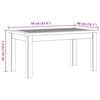 vidaXL Garden Coffee Table 70x40x36 cm Solid Acacia Wood