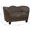 vidaXL Dog Sofa Brown 66x43x40 cm Plush