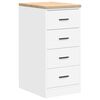 vidaXL Garage Cabinets 2 pcs White Engineered Wood