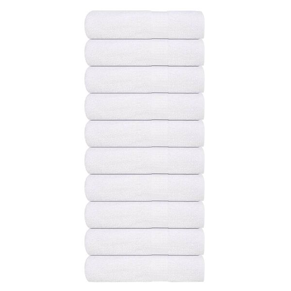vidaXL Shower Towels "FROGN" 10 pcs White 70x140 cm 360 gsm