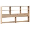 vidaXL Bookcase Bed without Mattress 180x200 cm Super King Solid Wood Pine