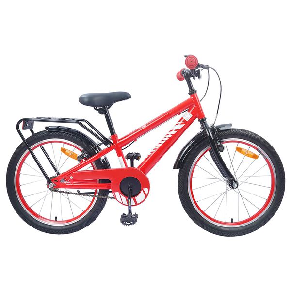 vidaXL Kids Bike 18'' for 5-7 Years Old Red