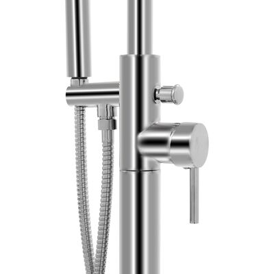 vidaXL Freestanding Bathtub Faucet Stainless Steel 118.5 cm