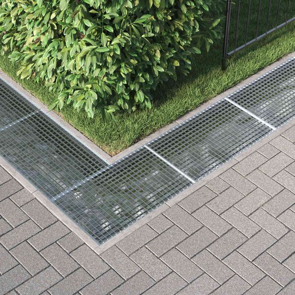 vidaXL Grating Silver 80 x 50 x 2 cm Hot-Dip Galvanised Steel