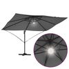 vidaXL Cantilever Roma Parasol Anthracite and Black 352 x 251 x 265 cm