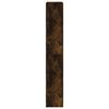 vidaXL Shoe Cabinet Smoked Oak 60x21x125.5 cm Engineered Wood