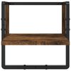 vidaXL 6 Piece Wall Shelf Set with Bars Smoked Oak Engineered Wood