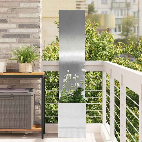 vidaXL Garden Privacy Screen Sliver 32 x 150 cm Stainless steel