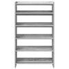 vidaXL Shoe Rack Grey Sonoma 60x25x100 cm Engineered Wood