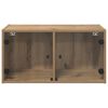 vidaXL Wall Cabinets 2 pcs Artisan Oak 68 x 37 x 35 cm Engineered Wood