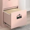 vidaXL File Cabinet Geometric Pink 44 x 50 x 74.5 cm Cold-Rolled Steel
