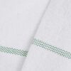 vidaXL Cleaning Cloths 5 pcs White with Green Stripes 50x60 cm