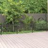 vidaXL Picket Fence with Posts 3 pcs WPC 614x80 cm