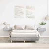 vidaXL Bed Frame No Mattress Grey Sonoma 140x190 cm Engineered Wood