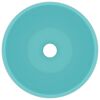 vidaXL Luxury Wash Basin Round Matt Light Green 40x15 cm Ceramic