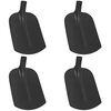 vidaXL Shovel Head 4 pcs Black 34.5 x 24 cm Powder-Coated Steel