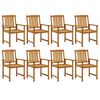 vidaXL 9 Piece Garden Dining Set Solid Wood Acacia