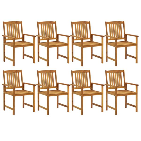 vidaXL 9 Piece Garden Dining Set Solid Wood Acacia