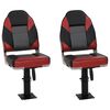 vidaXL Boat Seats 2 pcs with Pedestal Height Adjustable 360&deg; Rotatable