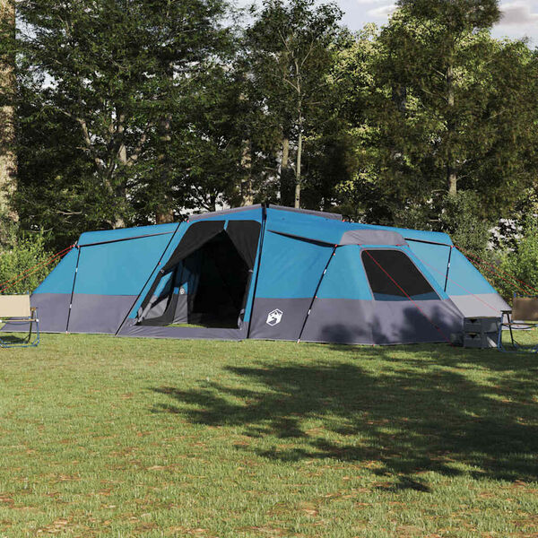 vidaXL Family Tent with Roof Blue 833 x 585 x 216 cm Taffeta