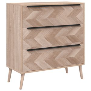 Finori Drawer Cabinet Lusk 03A Sonoma Oak 80x38.5x87 cm