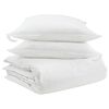 vidaXL Duvet Set with Pillow 3 pcs White Down Feather