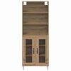 vidaXL Highboard 2 pcs Artisan Oak Engineered Wood