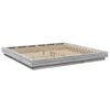 vidaXL Bed Frame without Mattress Grey Sonoma 180x200 cm Super King