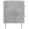 vidaXL Bedside Cabinets 2 pcs Concrete Grey 40x35x47.5 cm Engineered Wood
