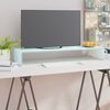 vidaXL TV Stand/Monitor Riser Glass Green 90x30x13 cm